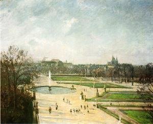 Camille Pissarro - The Tuileries Gardens, Afternoon, Sun