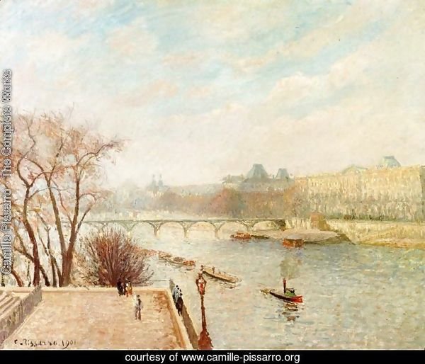 The Louvre, Winter Sunlight, Morning, 2nd Version