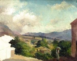 Camille Pissarro - Mountain Landscape at Saint Thomas, Antilles (unfinished)