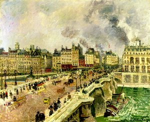 Camille Pissarro - The Pont Neuf, Shipwreck of the "Bonne Mere"