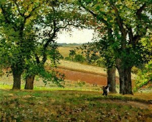 Camille Pissarro - The Chestnut  Trees at Osny
