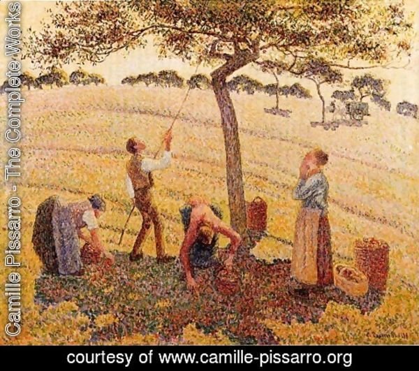 Camille Pissarro - Apple harvest at Eragny