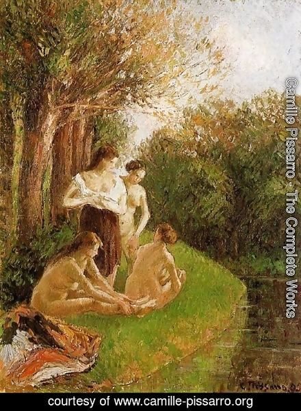 Camille Pissarro - Bathers 1