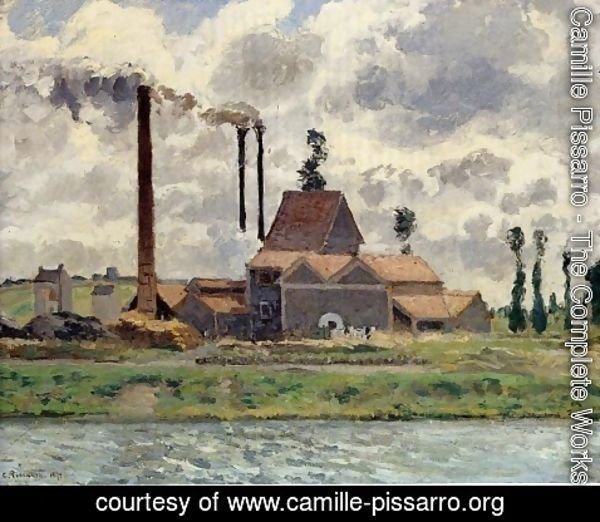 Camille Pissarro - Factory at Pontoise 1