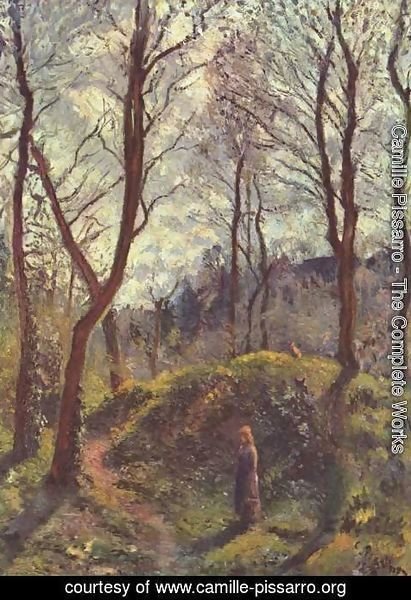 Camille Pissarro - Landscape with large trees