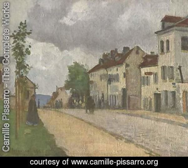 Camille Pissarro - Street in Pontoise (Rue de Gisors)