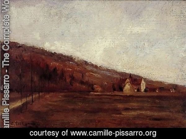 Camille Pissarro - The Banks of Marne in Winter (Study)