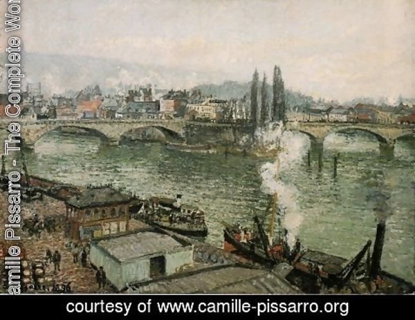 Camille Pissarro - The Coast at Vaches-Bazincourt (2)