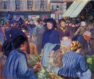 Camille Pissarro - The Market at Gisors 1