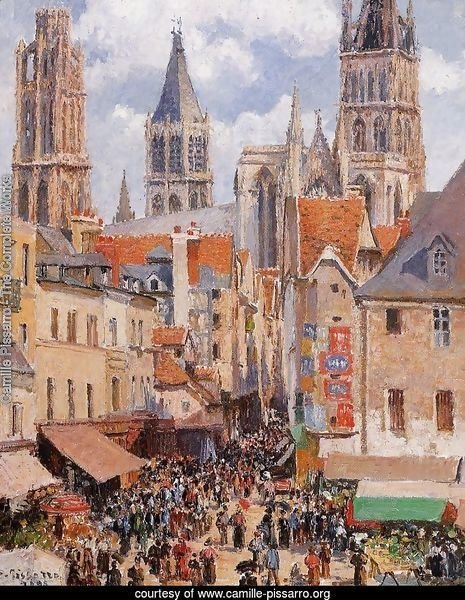 The Old Market and the Rue de l'Epicerie in Rouen