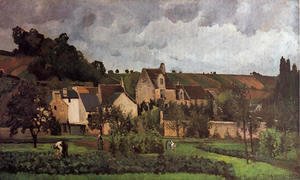 Camille Pissarro - View of l'Hermitage at Pontoise