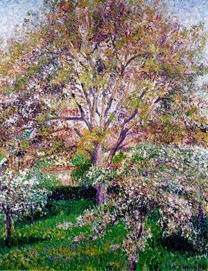 Camille Pissarro - Walnut and Apple Trees in Bloom, Eragny