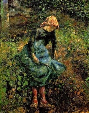 Camille Pissarro - Young Peasant Girl with Stick