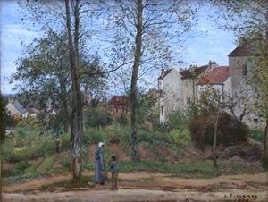 Camille Pissarro - Houses at Bougival Autumn
