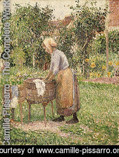 Camille Pissarro - A Washerwoman at Eragny 1893