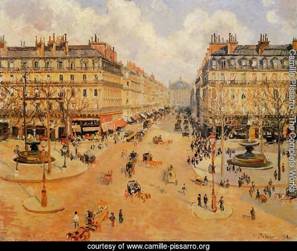 Avenue de l Opera Morning Sunshine 1898
