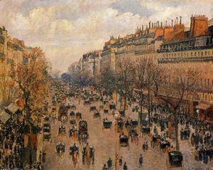 Camille Pissarro - Boulevard Montmartre Afternoon Sunlight  1897