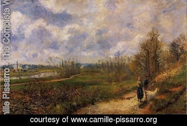 Camille Pissarro - Pathway at Chou Pontoise  1878