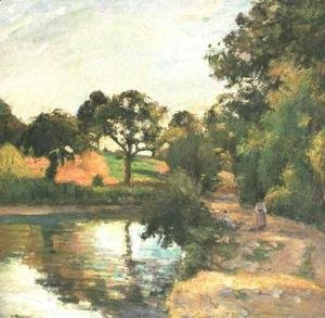 Camille Pissarro - Pont at Montfoucault  1874