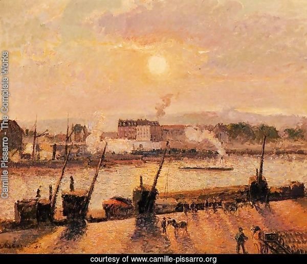 Sunset Rouen  1898