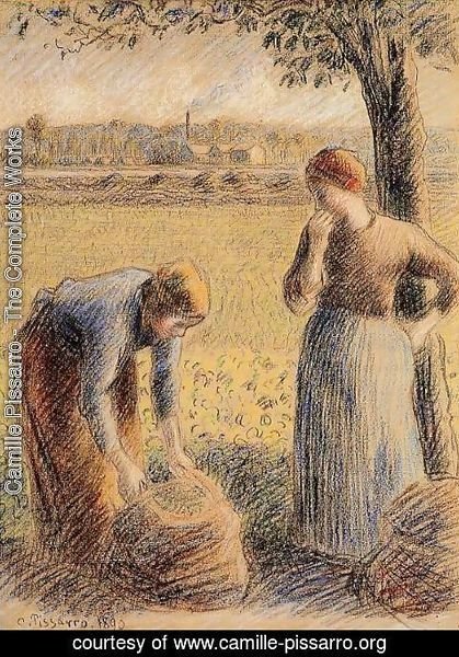 Camille Pissarro - The Harvest  1890