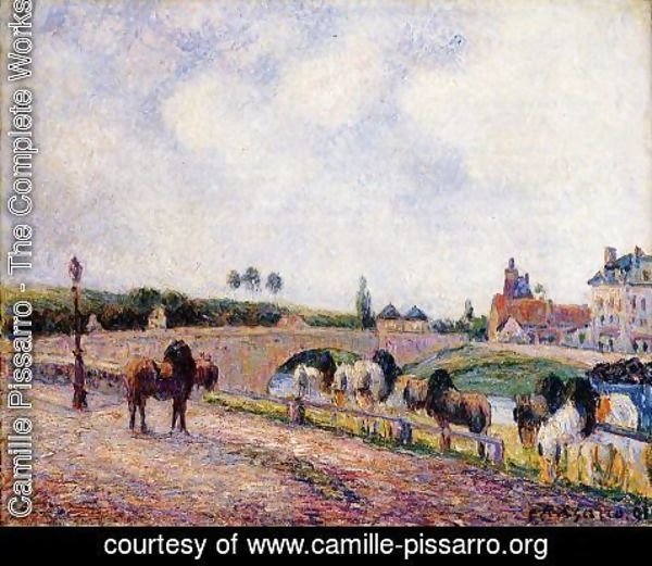Camille Pissarro - The Pontoise Bridge  1891