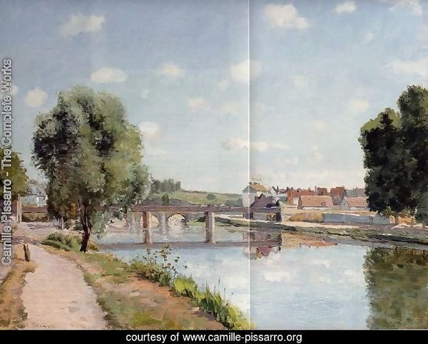 The Railroad Bridge at Pontoise  1873