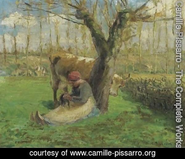 Camille Pissarro - La gardeuse de vache 2