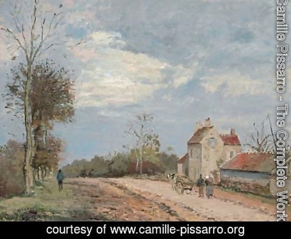 Camille Pissarro - La maison de Monsieur Musy, route de Marly, Louveciennes