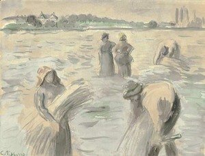 Camille Pissarro - Les dernieres gerbes
