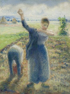 Camille Pissarro - Les travailleurs aux champs