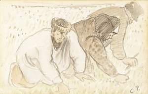 Camille Pissarro - Ramasseurs de pissenlits