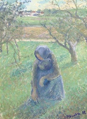 Camille Pissarro - Ramasseuse d'herbe