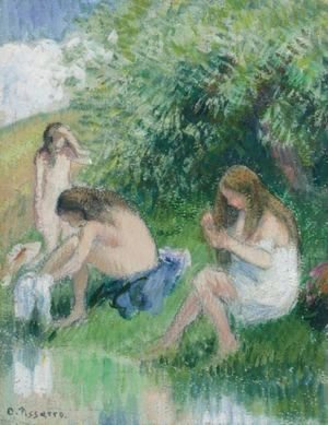 Camille Pissarro - Baigneuses