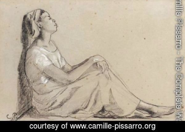 Camille Pissarro - Jeune Negresse Assise
