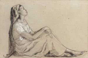 Camille Pissarro - Jeune Negresse Assise