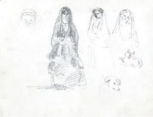 Camille Pissarro - A Woman Wearing A Mantilla