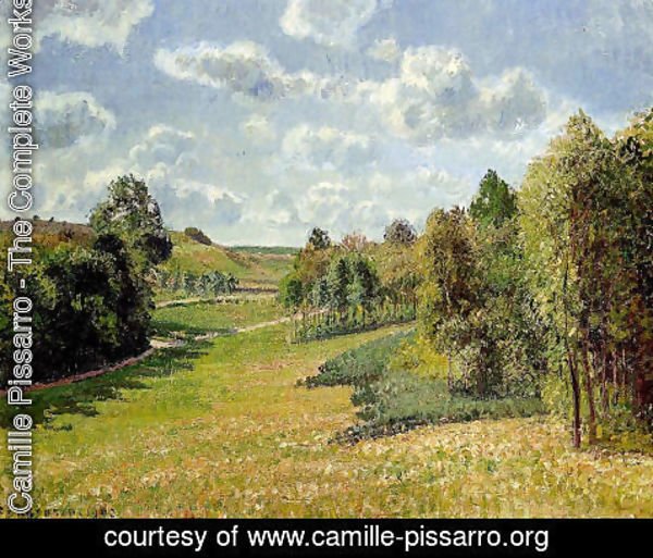 Camille Pissarro - Berneval Meadows, Morning 2