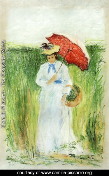 Camille Pissarro - Young Woman with an Umbrella