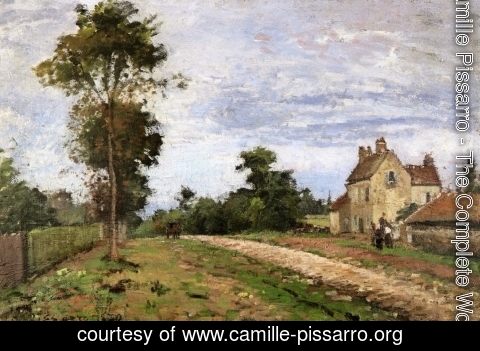 Camille Pissarro - The House of Monsieur Musy, Louveciennes