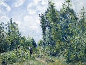 Camille Pissarro - Wanderer near the Wood