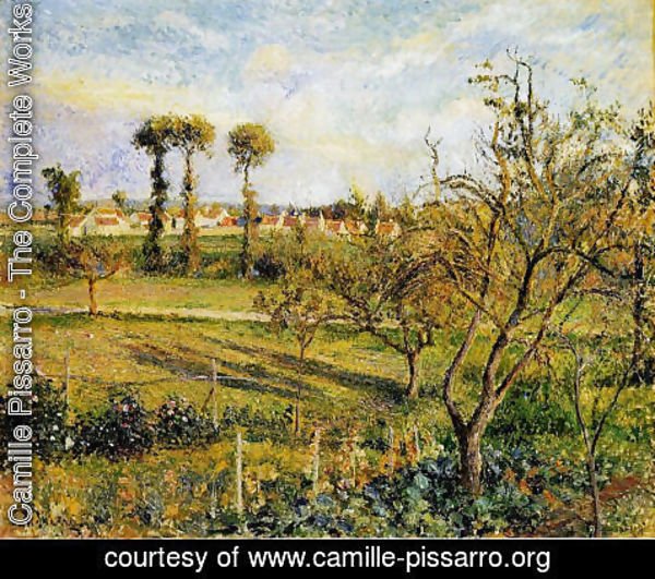 Camille Pissarro - Sunset at Valhermeil, near Pontoise 2
