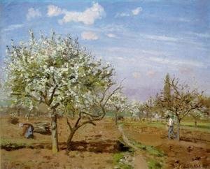 Camille Pissarro - Orchard In Bloom At Louveciennes