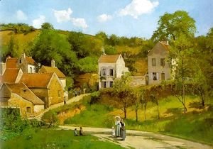 Camille Pissarro - The Hermitage at Pontoise 1867
