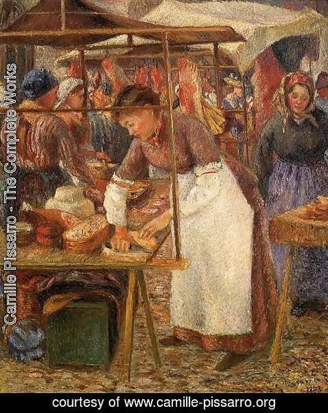 Camille Pissarro - The Pork Butcher  1883