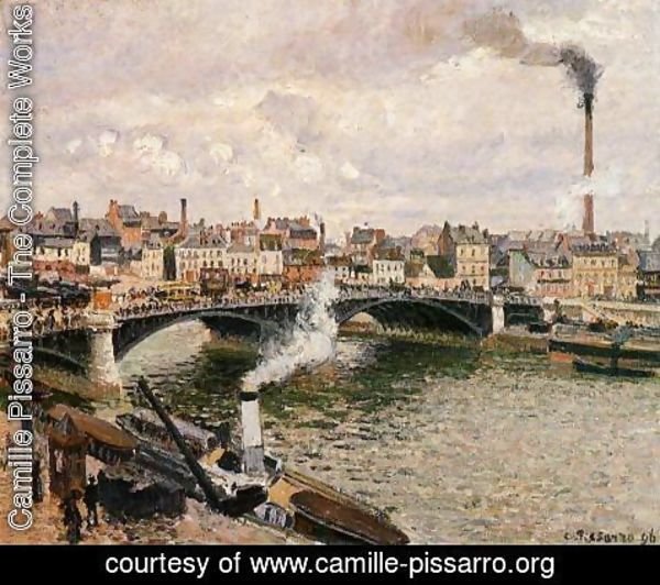 Camille Pissarro - Morning, An Overcast Day, Rouen