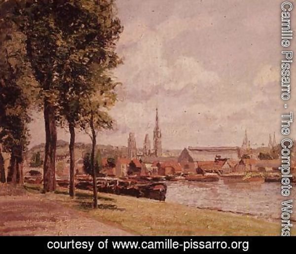 Camille Pissarro - Cours La Reine, Rouen, 1890