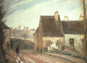Camille Pissarro - The Tumbledown Cottage near Osny, 1872