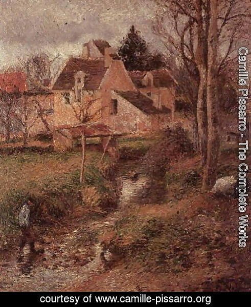 Camille Pissarro - The Stream at Osny, 1883