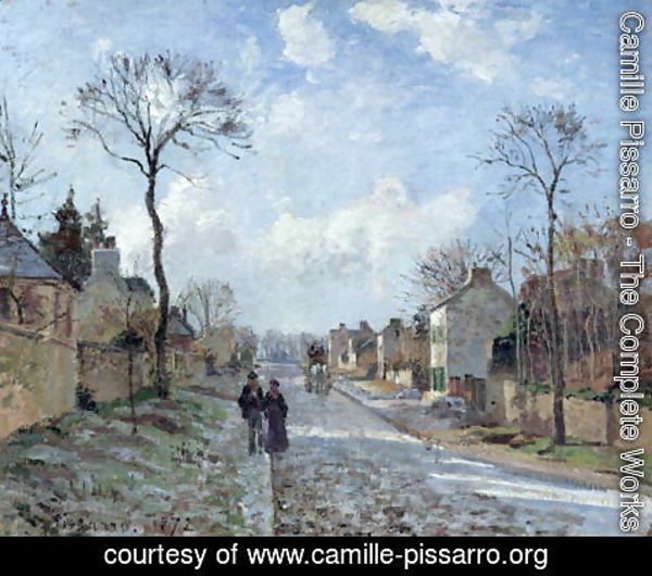 Camille Pissarro - The Road to Louveciennes, 1872